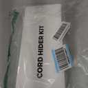 Yecaye Cord Hider, 113in One-Cord Cable Concealer, Cord Covers for Wires on Wall, Easy Install Cable Management Kit for 2 Small Wires, Cables Raceway Home Office, W0.59in H0.4in, White