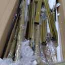 Yaheetech Full Size Metal Bed Frames with Vintage Headboard and Footboard, Farmhouse Metal Platform Bed, Heavy Duty Steel Slat Support, Ample Under-Bed Storage, No Box Spring Needed, Antique Gold