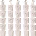 10" x 8" x 3"Mini Canvas Tote Bags for Fabric Painting Cotton Sturdy Bag Heavy-duty Gift Bags