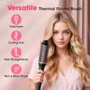 CINOSTAR Heated Round Brush for Blowout Look Volumizer, 1.5 inch Styler Tool, 6 Temps Ionic Thermal Brush, Fast Heating, Dual Voltage for Travel, Purple