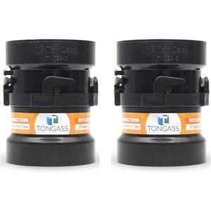 2 x Combo Pack RV Sewer Hose Fitting Adapter - PVC Connection & Termination Adapter - 3" Hub x Bayonet Hooks