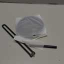 Paper Towel Holder Countertop, Freestanding Paper Towel Roll Holder with Weighted Base, Stainless Steel Standing Papertowel Holder for Kitchen, Matte Black