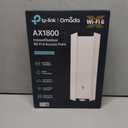 TP-Link Omada Long Range Outdoor Access Point | WiFi Extender Outdoor Universal Compatible | WiFi 6 AX1800 Dual Band | IP68 Weatherproof | Seamless Roaming | Omada Remote Managed(EAP610-Outdoor)