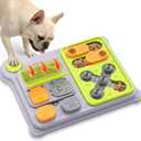Dog Puzzle Toy Slow Feeder, Interactive Dog Toys for IQ Training & Mental Stimulation, ABS Easy Clean Detachable Tray Non-Slip Base, Enrichment Toys for Dogs, Green