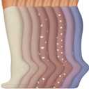 Copper Compression Socks 15-20 mmHg for Men & Women 8 Pairs  Circulation Support for Nurses, Travel, Running, Hiking, Soccer (Small-Medium, A12- Multicoloured 01)