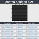 6 Pack Temporary Blackout Blinds, 24" W Shades for Small Windows, 24"W-Fits up to 47"H Window