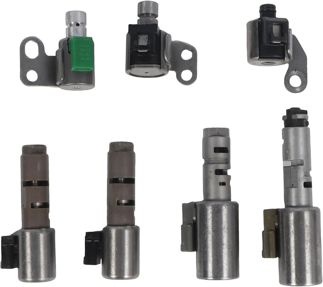 7pcs A750E A750F Transmission Solenoid Kit TB-50LS Solenoid Set 5-SPEED Automatic Transmission Replacement for Kia LX470 GS470 Suzuki 4.7L