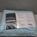 LuxClub 4 PC California King Sheet Set, Deep Pockets Wrinkle Free Cooling Bed Sheets Hotel Bedding for Women, Men, Includes 1 Fitted Sheet, 1 Flat Sheet and 2 Pillowcases-Aqua