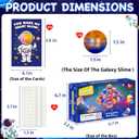 28 Pack Valentines Day Gifts for Kids, Valentines Galaxy Slime with Valentines Cards Kids Stress Relief Fidget Set Valentines Day Gifts for School Classroom Exchange Party Favors Supplies