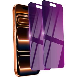 2 Pack Privacy Screen Protector for iPhone 17 Pro Max Tempered Glass 6.9'' Private Saver Anti-Spy Eye Protection Anti-Scratch Full Coverage No Bubble
