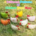 8PCS Chicken Bean Bags Toss for Kids, Nylon Cornhole Bean Bags for Tossing with 1 Carry Bag, Hen Bean Bags for Cornhole Toss Game Set, Party Favor, Carnival Game, Outdoor Toys Supplies