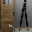 Fiskars 32" PowerGear Bypass Loppers, Patented Mechanism Multiplies Force to Reduce Strain, Heavy-Duty Precision-Ground Steel Blade for Living Growth, Trims Tree Branches up to 2" Diameter