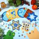 Capoda 24 Pack Passover Pesach Seder Tic Tac Toe Activity Strategic Board Set Passover Desk for Pesach Seder Jewish Festival Party Birthday Gift Supplies