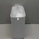 funest 2 Pack Bathroom Trash Can with Lid, 3 Gal/12 L & 2.7 Gal/10L Garbage Can with Pop-Up Lid, Small Spaces Plastic Trash Can, Slim Trash Bin Waste Basket for Bathroom,Rv, Office, White