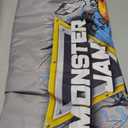 Jay Franco Duvet Cover Set  2 Piece Comforter Cover and Sham Set, Super Soft Cozy Kids Bedding (Insert Not Included) Grey - Monster Jam, Twin