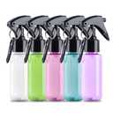 TANSHINE Small Spray Bottle 50ml, Travel Size Mini Mist Water Spray Bottles, Portable Hand Sanitiser Alcohol Fine Spray Bottle, Plastic Refillable Empty Face Mister Spray Bottles with Clip, 2oz/5pcs (50ml/1.8oz, Colourful2)