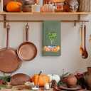 Fall Kitchen Towels, Pumpkin Decorative Fall Hand Towels, Pink Bowknot Coquette Dish Towel Dishcloths Tea Towel for Kitchen, Blue and White Porcelain Tree Chinoiserie Decor, Green 16x24in