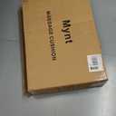 Mynt Black Acupressure Massage Chair Pad with 4 Deep Kneading Nodes, Shiatsu Back Massager for Chair with Heat, Heated Back Massage with a Cushion for Deep Tissue, Gift for Christmas