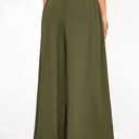 KIRUNDO Palazzo Pants for Women Dressy 2026 Spring Slacks Wide Leg High Waisted Business Casual Work Trousers with Pockets (Green, S)