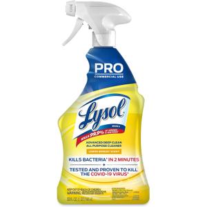 Lysol Pro All-Purpose Cleaner, Advanced Deep Cleaning Sanitizing and Disinfecting Spray, For Commercial Use, Use to Clean and Deodorize, Lemon Breeze Scent, 32oz (Pack of 1)