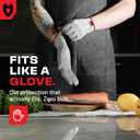 NoCry Premium Cut Resistant Gloves Food Grade 100% Food Safe Level 5 Meat Cutting Glove for Chefs & Butchers Perfect Mandoline Glove or Oyster Shucking Gloves with Superior Comfort & Dexterity, Size: Small