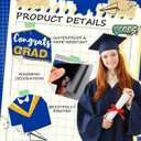 Ferraycle 19 Pieces Graduation Cruise Magnets 2026 Graduation Car Decorations Waterproof Grad Refrigerator Magnetic Decals Stickers for Party Garage Door Decoration Cars Bumper(Blue and Gold)
