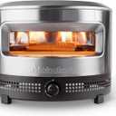 Solo Stove Pi Prime Pizza Oven Outdoor - Gas Pizza Oven Propane - Portable with Cordierite Stone Cooking Surface - Demi-Dome Design - Wide-Mouthed Opening - Stainless Steel