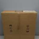 VOLISUN Caged Ceiling Fan with Light and Remote,23.6 inch Fandelier Ceiling Fan with Light Flush Mount, Farmhouse Bladeless Ceiling Fans with Lights for Kitchen,Bedroom (Black)