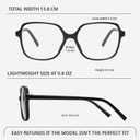 miyya Blue Light Blocking Glasses for Women, Blue Light Glasses for Women Oversized Fashion Glasses