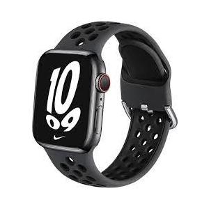 Sport Silicone Bands Compatible with Apple Watch Band 46mm 45mm 44mm 42mm 49mm 41mm 40mm 38mm, Breathable Soft Strap Replacement Wristband for iWatch Ultra 2 Series 10 9 8 7 SE 6 5 4 3 2 1 Men Women