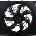 621-477 Engine Radiator Cooling Fan w/Resistor & Shroud Assembly for Hyundai Sonata 2011 2012 2013 Kia Optima 2012 2013 L4 2.4L, KI3115136 253803R170 253803R610