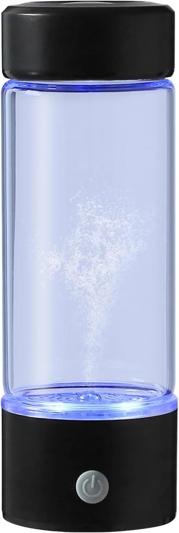 Upgrade Hydrogen Water Bottle, Hydrogen Water Generator with Advanced SPE PEM Tech, HighEfficiency Portable 420ml Water Ionizer 14OZ Hydro Water Machine for Office,Travel,Fitness & Everyday Hydration