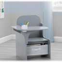 Delta Children MySize Chair Desk With Storage Bin, Grey, 1 Count