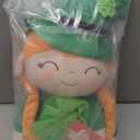 Gloveleya Plush Dolls Saint Patrick's Day Gifts Soft Blessings Doll Shamrock Wishes Plush Leprechaun Baby Girl Gifts