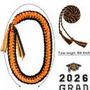 ALKB 2026 Graduation Lei Set - Two-Tone Braided Ribbon with Honor Cord, Unisex Graduation Gift for Graduates, Polyester
