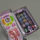 JOYIN Baby Learning Phone and Remote Toy for Toddler, Pink Smartphone Toys with Music for Infants, Kids, Holiday Stocking Stuffers, Birthday Gift for Girls