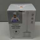 MR.SIGA Toilet Plunger with Holder, Heavy Duty Toilet Plunger and Holder Combo for Bathroom Cleaning, White