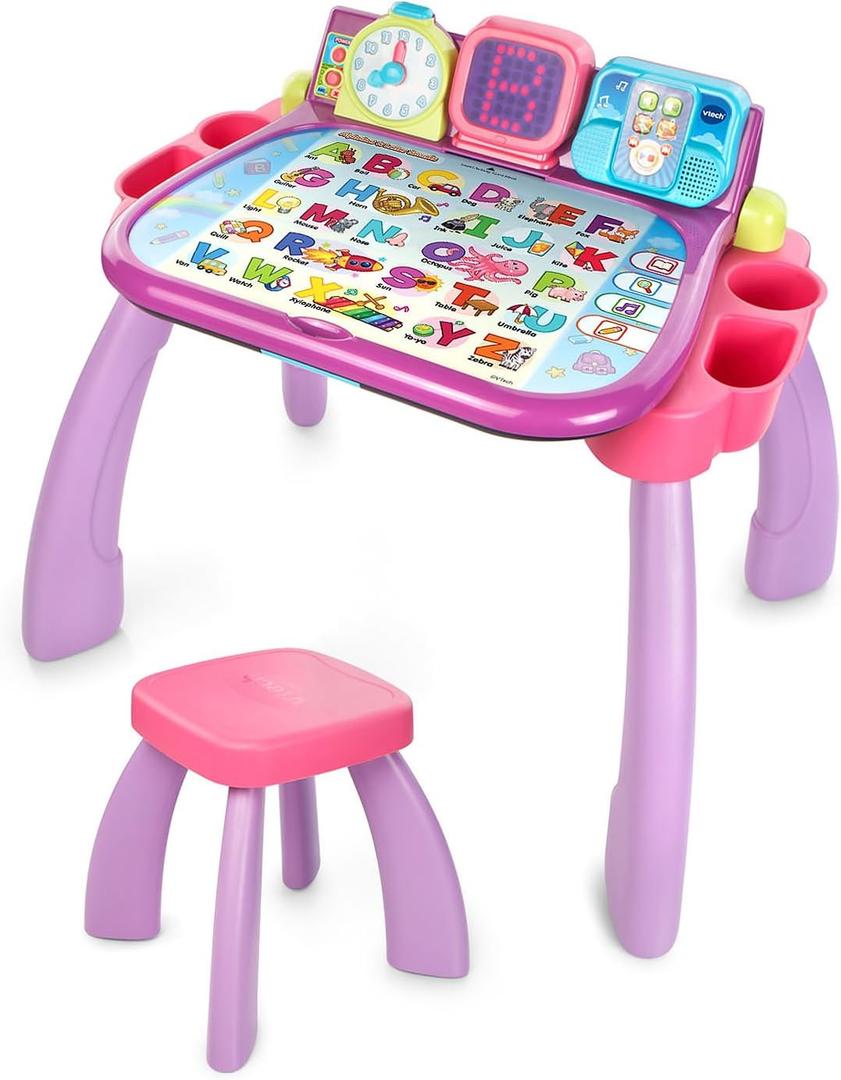 VTech Touch and Learn Activity Desk (Frustration Free Packaging), Purple, 20.9" x 24.2" x 18.9"