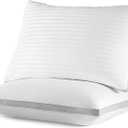 SLEEP ZONE Standard Bed Pillows for Sleeping, Premium Soft Pillow Set of 1, Sandwich Mesh Breathable Sides Cozy for Back, Stomach or Side Sleepers