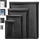 4 Pack Faraday Bags for Electronics -Grade Fireproof & Waterproof Faraday Cage with Signal Blocker | Anti-Theft Protective Pouch for Laptops (up to 16"), Phones, Car Keys, Credit Cards (XS-XL)