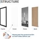 ENJOYBASICS 12x18 Picture Frame, Display for 12 x 18 Poster, Wall Gallery Photo Frames, Black, 2 Pack