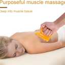 5 x 2pc Fascia Massage Tools, Portable Handheld Myofascial Release Massager for Cellulite Muscle Knots for Deep Tissue Massage Skin Tightening (Yellow)