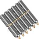 Coitak 6 PCS BBQ Smoker Weld on Bullet Hinges Carbon Steel Weldable Barrel Hinges Heavy Duty for Swing Door Trailer Ramp, 4 Inch