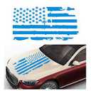 Distressed American Flag Sticker, 16.9" 30.7" Waterproof Patriotic Old Glory Military Grunge Sticker, Universal Car Door Wall Window Windshield Decoration Sticker 