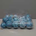 24 Pcs Glitter Christmas Tree Ornaments, Assorted Sizes Sequin Snowflake Shatterproof Christmas Ball Hanging Ornament Set for Xmas Holiday Party New Year Home Decorations(Gold, White)