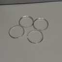 STANCEMAGIC Hubcentric Rings (Pack of 4) - 64.1mm ID to 66.1mm OD - Silver Aluminum Hubrings - Only Fits 64.1mm Vehicle Hub and 66.1mm Wheel Centerbore - Compatible with Honda Acura