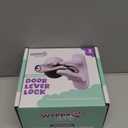 Door Lever Lock (3 Pack) Prevents Toddlers from Opening Doors. 3.25" L * 1.5" W * 4.5" H Easy One Hand Operation for Adults. Durable ABS with 3M Adhesive Backing. Simple Install, No Tools Needed.