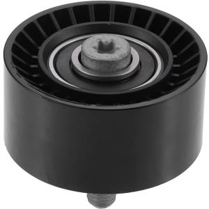 X AUTOHAUX 11288604267 Car Accessory Drive Belt Idler Pulley Tensioner Pulley Guide Pulley for BMW 335i 2012-2015 for BMW 335i GT XDrive 2014-2016