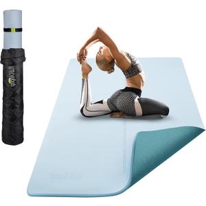 Gogokiwi Large Yoga Mat (6'x4') 1/4" & 1/2" Thick Exercise Mats for Home Workout, Extra Wide Workout Mats for Home Gym, Yoga, Pilates, Stretching, Floor & More