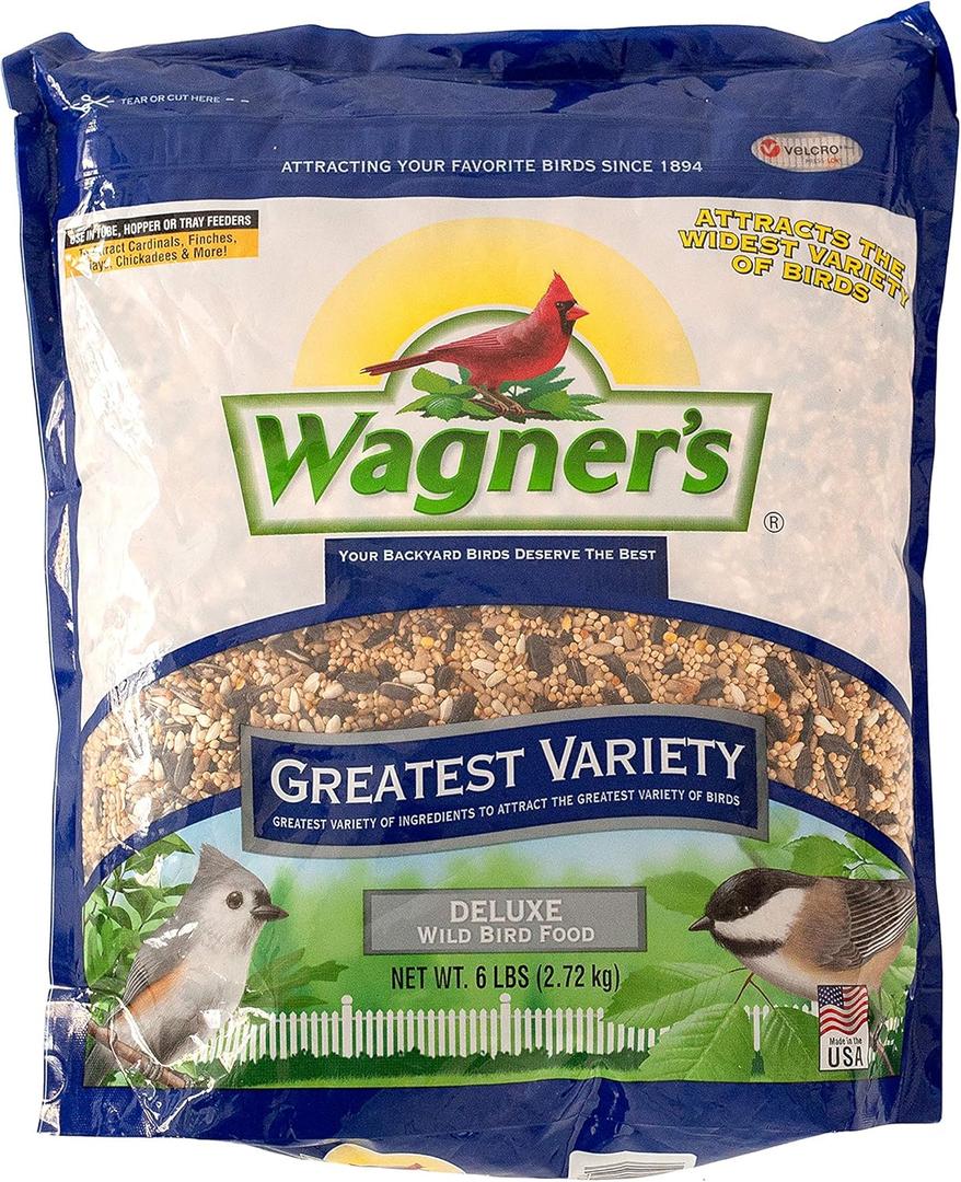 Wagner's 62034 Greatest Variety Blend Wild Bird Food, 6-Pound Bag (5.99 Pound (Pack of 1))